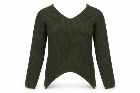 Womens UK Size 10 Select Green Pullover Jumper