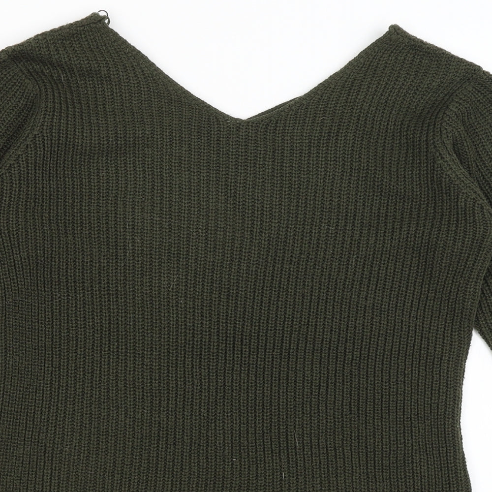Womens UK Size 10 Select Green Pullover Jumper