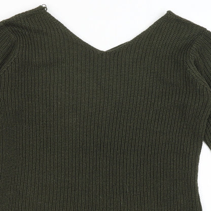 Womens UK Size 10 Select Green Pullover Jumper