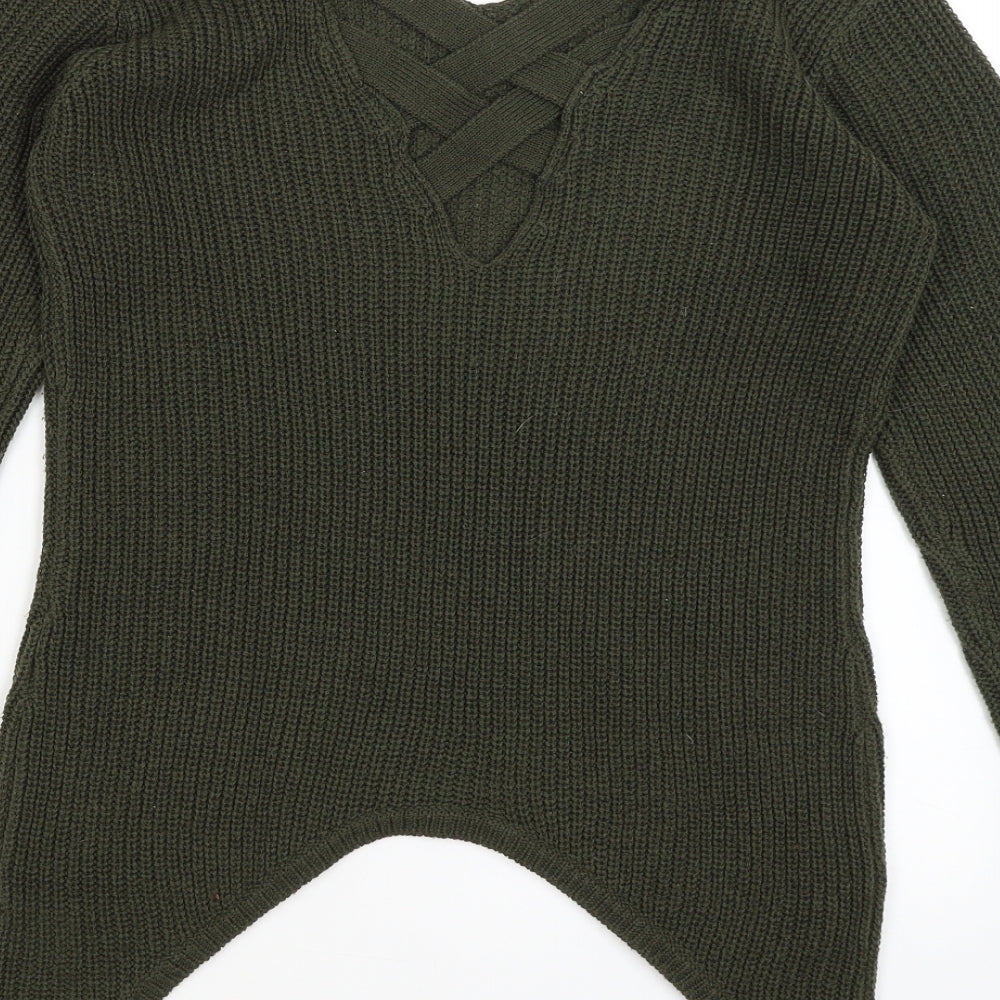 Womens UK Size 10 Select Green Pullover Jumper