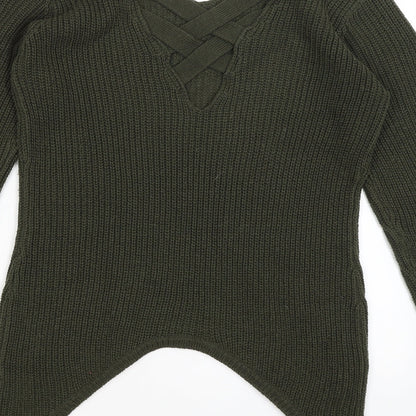 Womens UK Size 10 Select Green Pullover Jumper