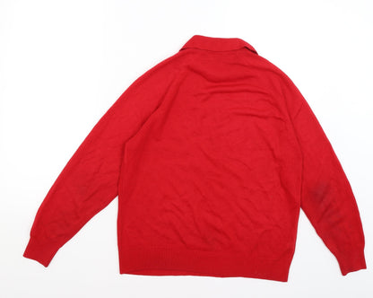 Womens UK Size 12 M&S Red Pullover Jumper