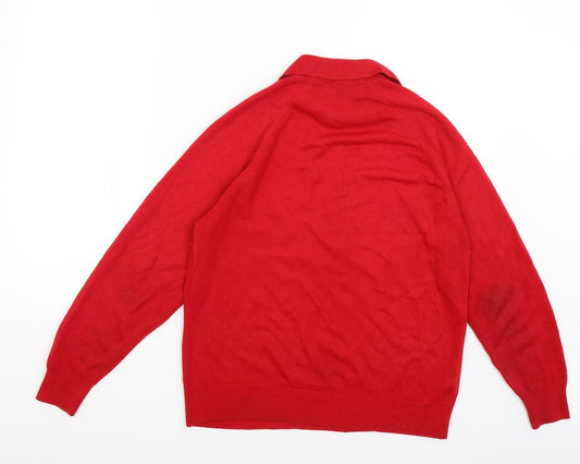 Womens UK Size 12 M&S Red Pullover Jumper