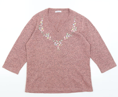 Damart Womens Pink   Pullover Jumper Size 10