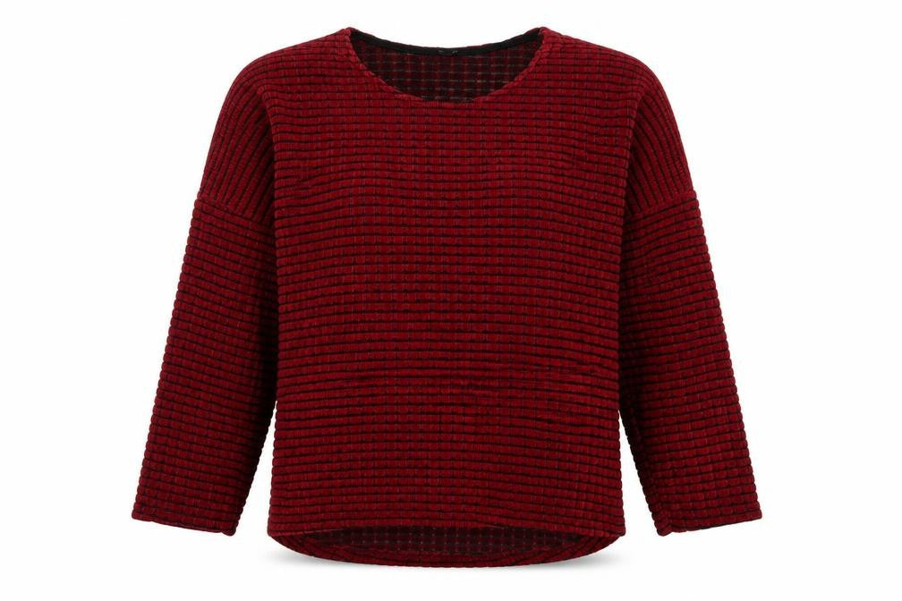 Womens UK Size L Preworn Red Pullover Jumper