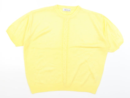Womens UK Size 18 Berkertex Yellow Pullover Jumper