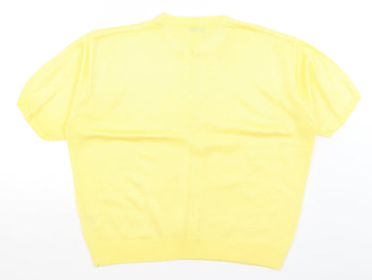 Womens UK Size 18 Berkertex Yellow Pullover Jumper