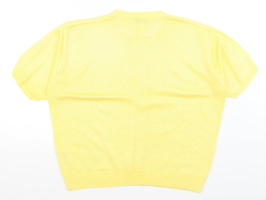 Womens UK Size 18 Berkertex Yellow Pullover Jumper
