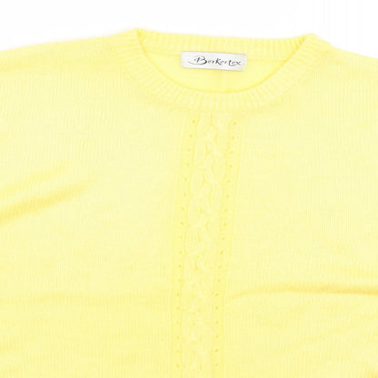 Womens UK Size 18 Berkertex Yellow Pullover Jumper