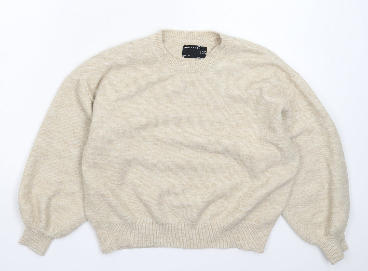 Womens UK Size 8 ASOS Beige Pullover Jumper