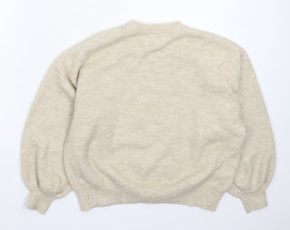 Womens UK Size 8 ASOS Beige Pullover Jumper