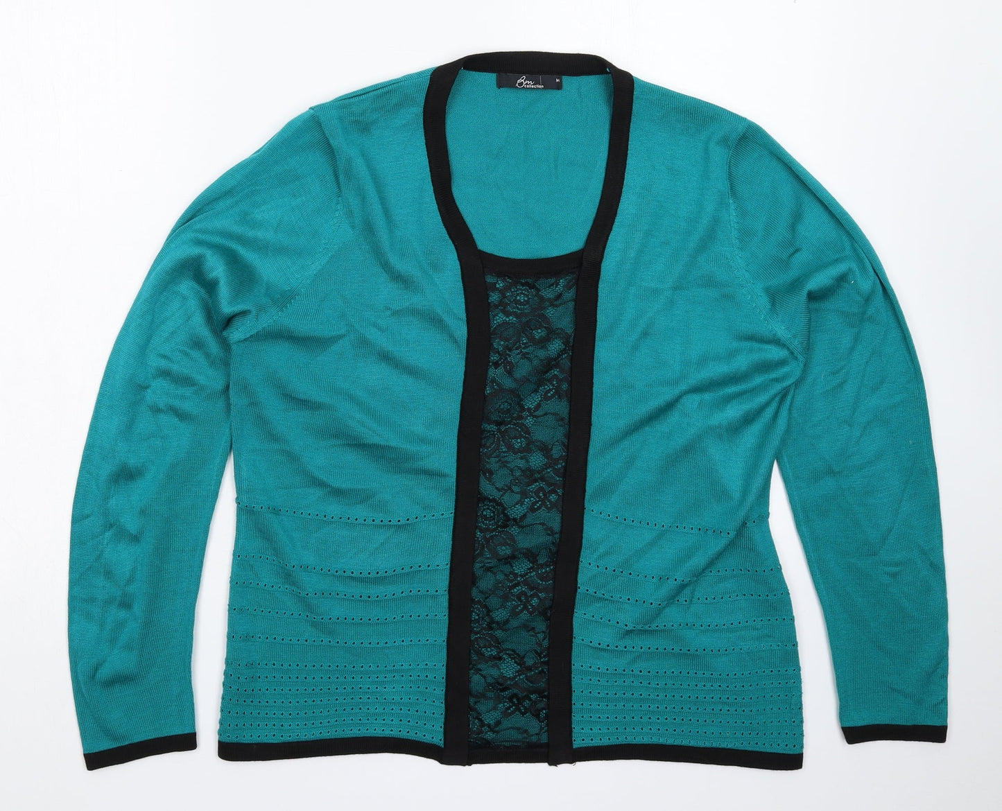 Womens UK Size M BM Green Pullover Jumper
