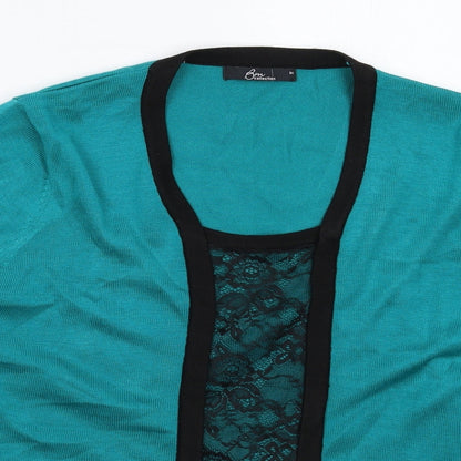 Womens UK Size M BM Green Pullover Jumper