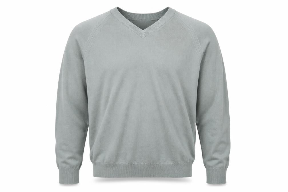 Mens UK Size L Essentials Grey Pullover Jumper