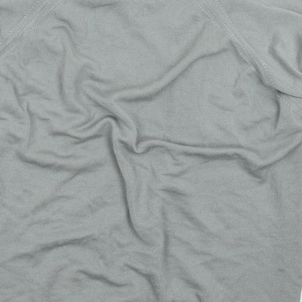 Essentials Mens Grey  Knit Pullover Jumper Size L