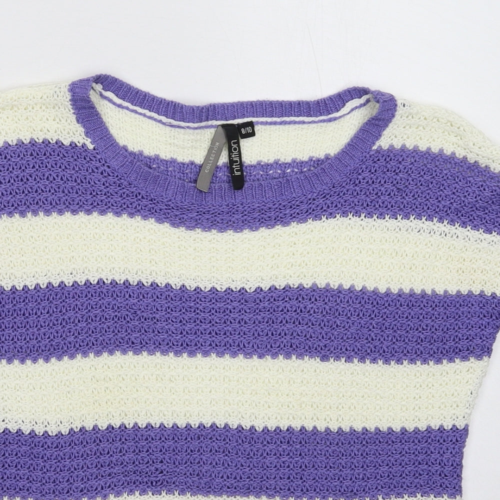 Intuition Womens Multicoloured  Knit Pullover Jumper Size 10