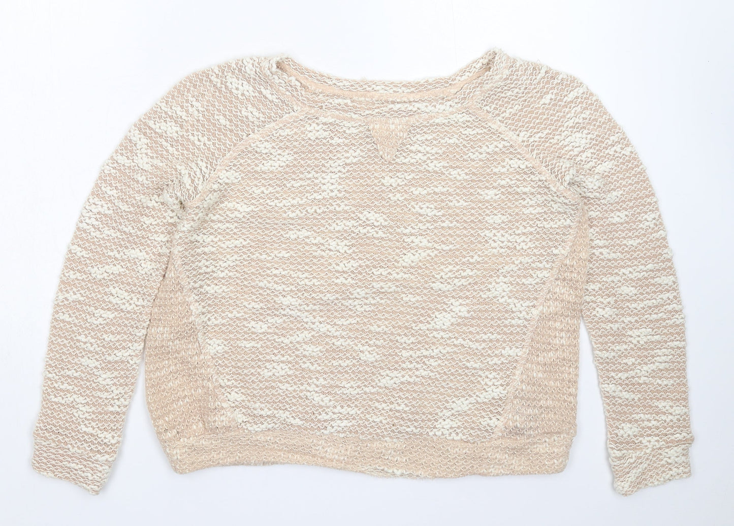 Womens UK Size 8 New Look Beige Pullover Jumper