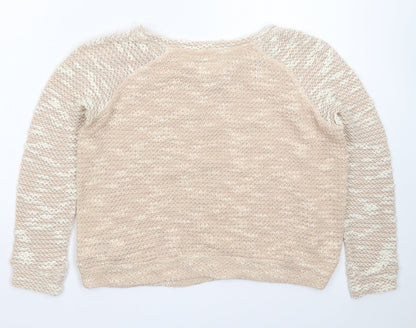 Womens UK Size 8 New Look Beige Pullover Jumper