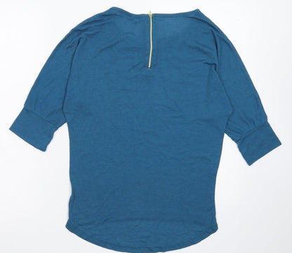 Womens UK Size S Kiabi Blue Pullover Jumper