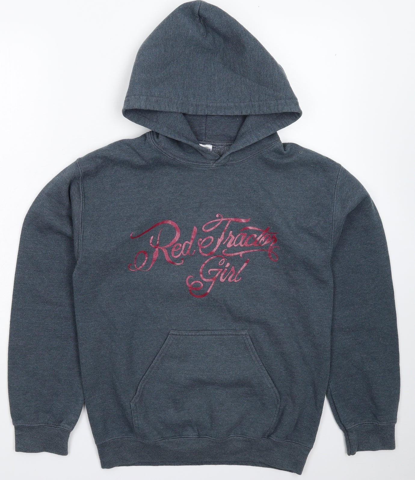 Mens UK Size S Gildan Grey Pullover Hoodie