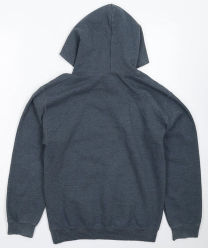 Mens UK Size S Gildan Grey Pullover Hoodie