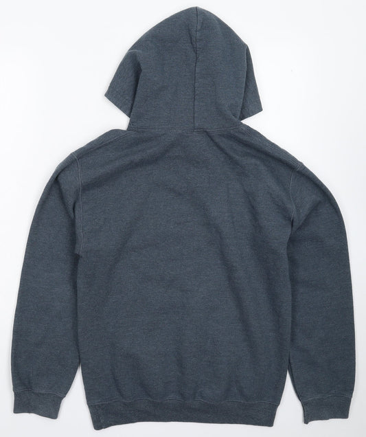 Mens UK Size S Gildan Grey Pullover Hoodie