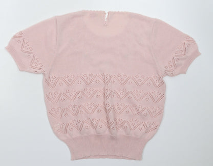 Shangai Womens Pink   Pullover Jumper Size L