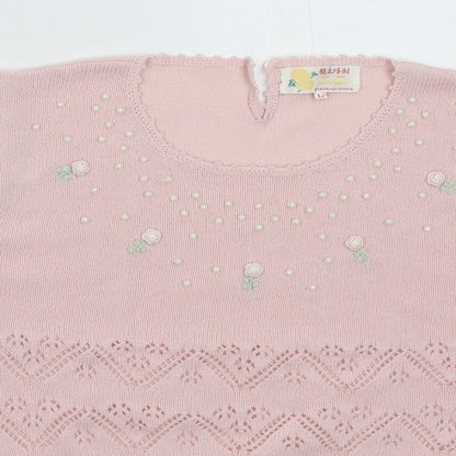 Shangai Womens Pink   Pullover Jumper Size L