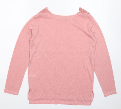 George Womens Pink  Knit Pullover Jumper Size 12