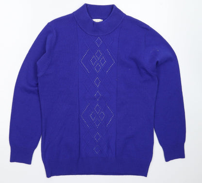 Womens UK Size L Paramour Blue Pullover Jumper