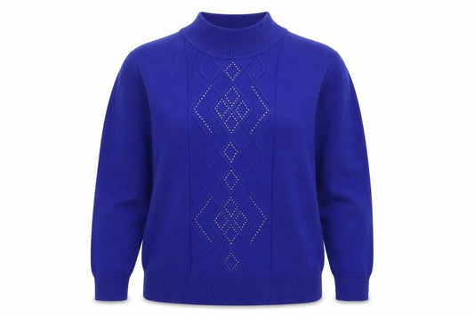Womens UK Size L Paramour Blue Pullover Jumper