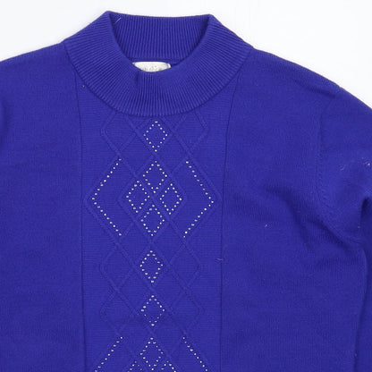 Womens UK Size L Paramour Blue Pullover Jumper