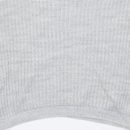 Boohoo Womens Grey  Knit Pullover Jumper Size M