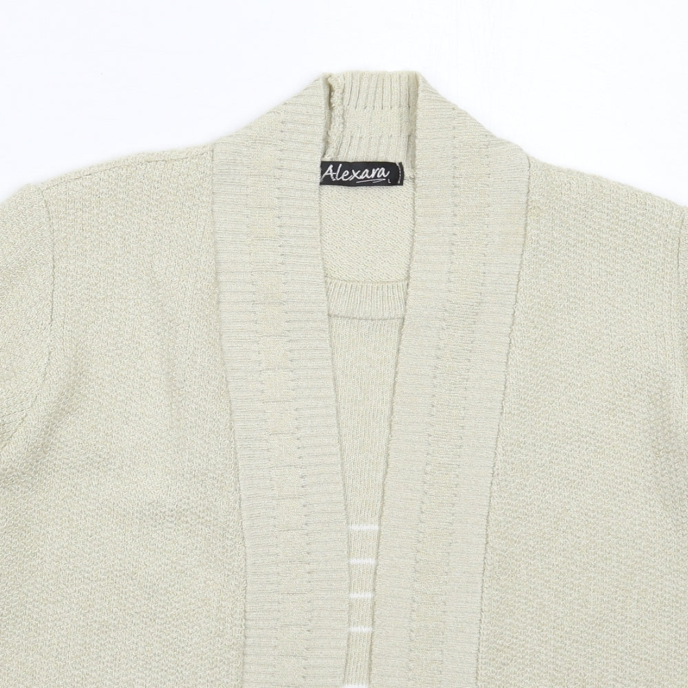 Womens UK Size L Alexara Beige Pullover Jumper