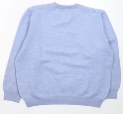 Womens UK Size L Wolsey Blue Pullover Jumper