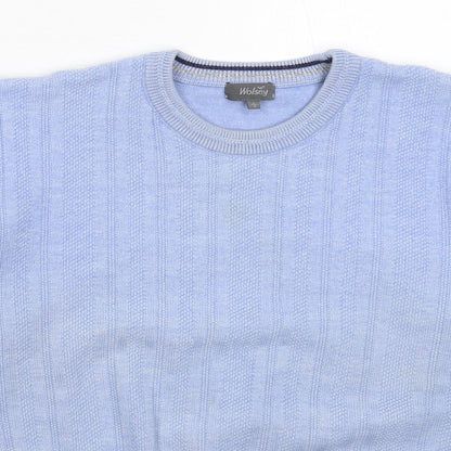 Womens UK Size L Wolsey Blue Pullover Jumper