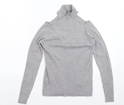 Womens UK Size 10 New Look Grey Pullover Jumper