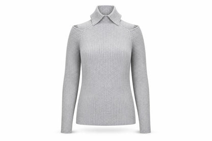 Womens UK Size 10 New Look Grey Pullover Jumper