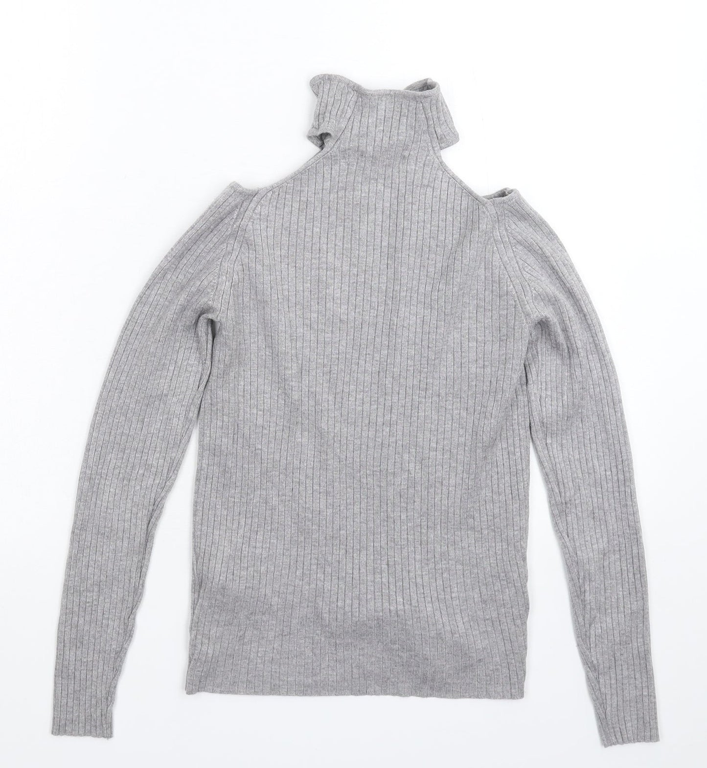 Womens UK Size 10 New Look Grey Pullover Jumper