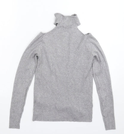 Womens UK Size 10 New Look Grey Pullover Jumper