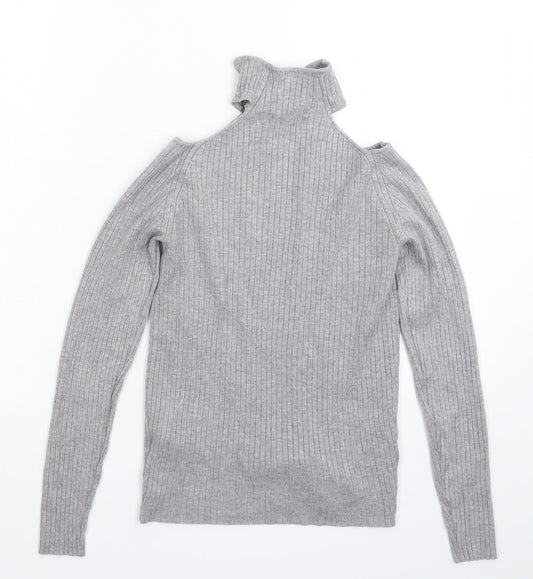 Womens UK Size 10 New Look Grey Pullover Jumper