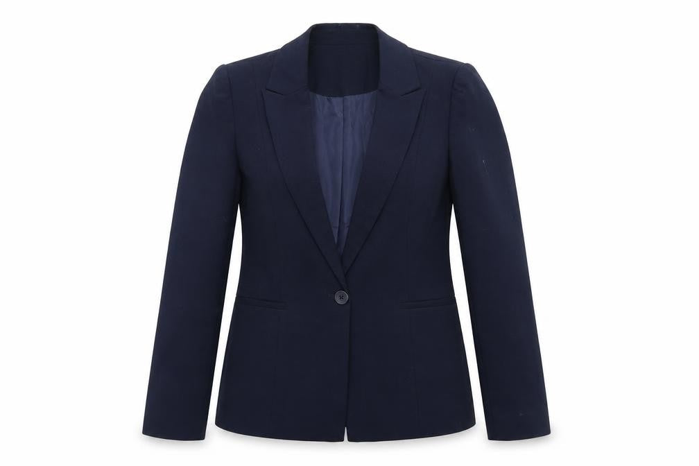 Womens UK Size 12 Papaya Regular Blue Suit Jacket