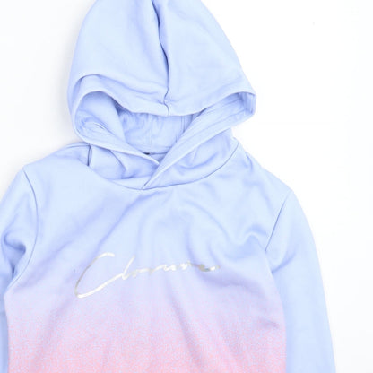 Closure Girls Blue   Pullover Hoodie Size M
