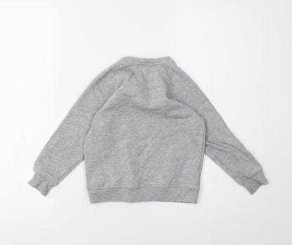 neon sheep Girls Grey   Pullover Sweatshirt Size 5-6 Years