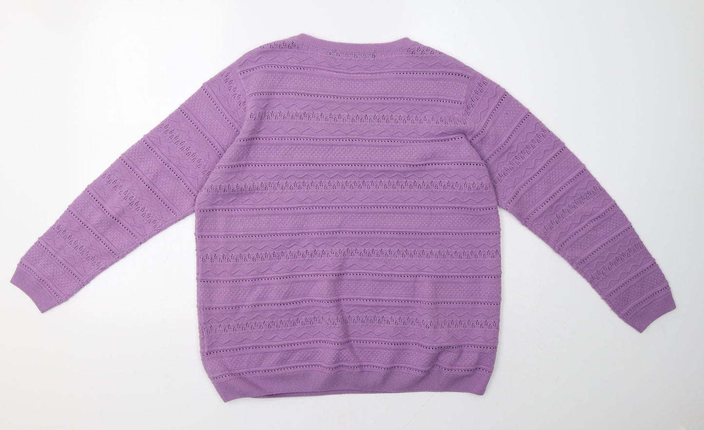Womens UK Size L EWM Purple Pullover Sweatshirt