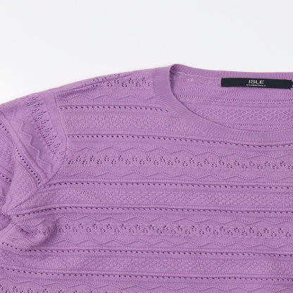 Womens UK Size L EWM Purple Pullover Sweatshirt