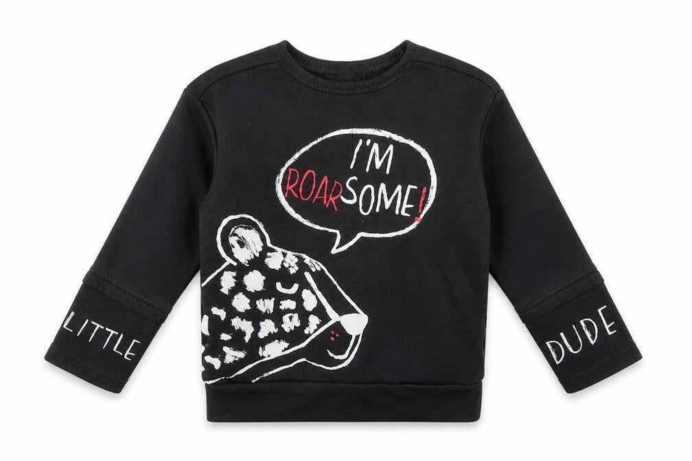 Front view of George girls’ blue pullover sweatshirt, size 2-3, years