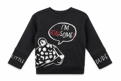 Front view of George girls’ blue pullover sweatshirt, size 2-3, years