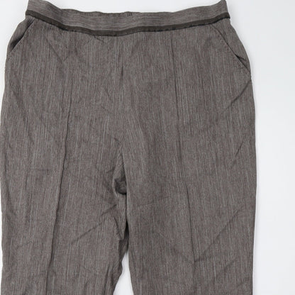 Womens UK Size 18 Marks and Spencer Regular Fit  Brown Trousers