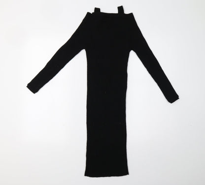 Body Flirt Womens Black  Knit Bodycon  Size S